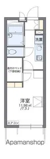 レオパレス明通り【105号室】の間取り