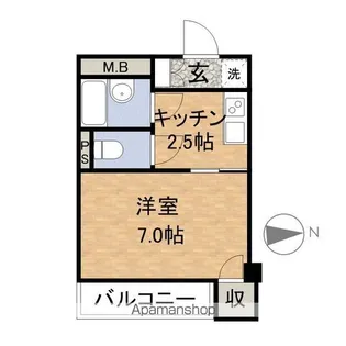 サンステージⅡ【206号室】の間取り
