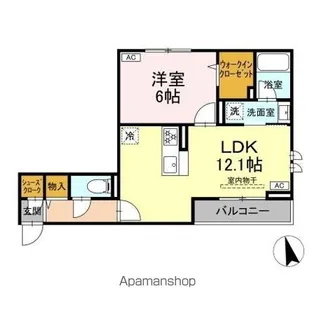 レジデンス オークリーフ【2階】の間取り