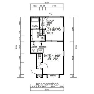 カーサ文苑6号館【1階】の間取り