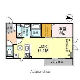 パルコスカーラ【1階】の間取り