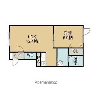 アンソレイユ千歳【201号室】の間取り
