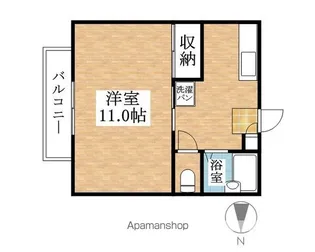 ハイツフローラ【1階】の間取り