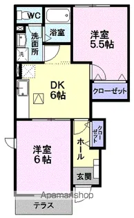 プリマベーラ【1階】の間取り
