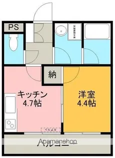 プティシャトウ・千石町【102号室】の間取り