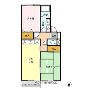 サン・ルミエール【1階】の間取り