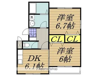 パストラーレ【A-2号室】の間取り