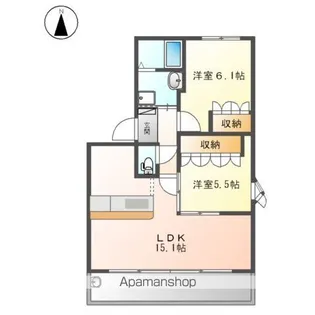 ウィステリア【2階】の間取り