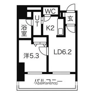 プライヴェル山鼻 壱番館【903号室】の間取り