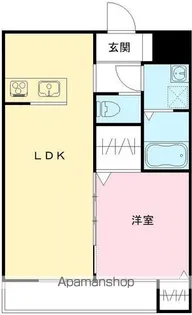 カサベルテ北花田 Ⅲ棟【102号室号室】の間取り