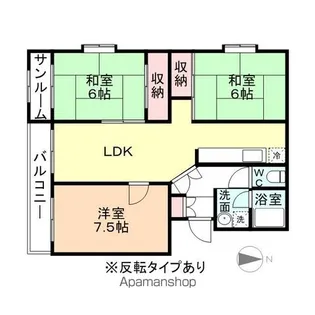 セルヴァン掛尾【2階】の間取り
