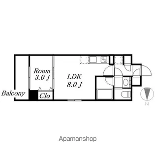 ヴェルデシア名駅南(旧ルネフラッツ名駅南)【10階】の間取り