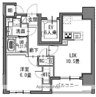 SーRESIDENCE新御徒町EAST【5階】の間取り