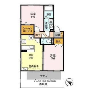 サンパティーク【1階】の間取り