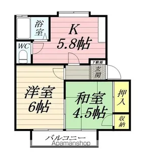 コーポFK【2階】の間取り