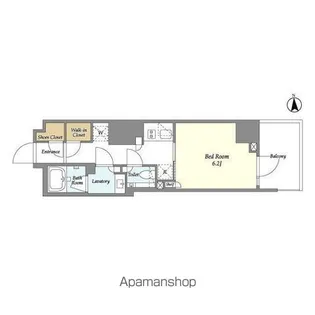 オーキッドレジデンス渋谷富ヶ谷【3階】の間取り