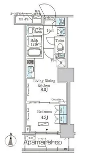 パークアクシス錦糸公園【3階】の間取り