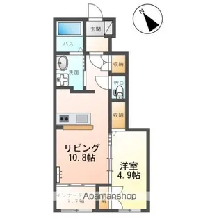 ベルディウム【1階】の間取り