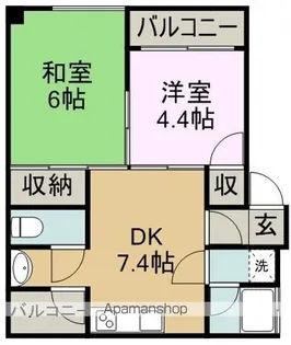 メゾン日経【20B号室】の間取り
