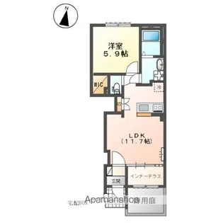 ORIENTAL COURT【1階】の間取り