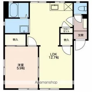 ラヴィアンローズ【1階】の間取り
