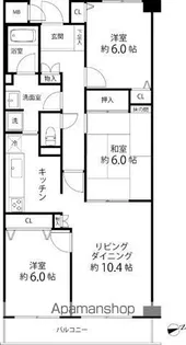 T’S GARDEN横浜岸根公園【3階】の間取り