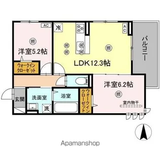 ル コンテ【3階】の間取り