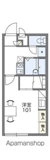 レオパレス南の風 Ⅱ【303号室】の間取り