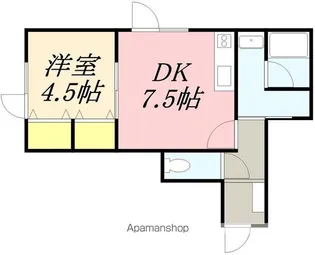 7BEACH【201号室】の間取り