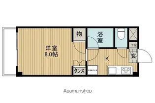 ビュー沖田【3階】の間取り