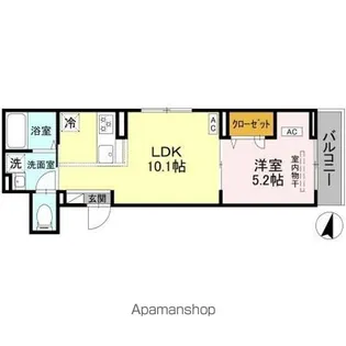 セレスティア上十条【2階】の間取り