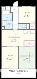 東京都練馬区春日町2丁目【マンション】の間取り