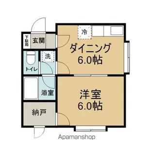 コーポロイヤルシティ【105号室】の間取り