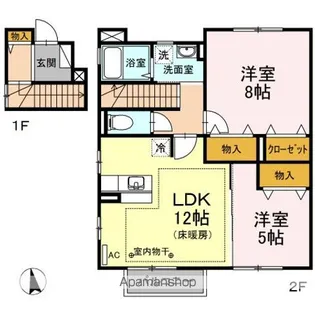 ルミエール III【2階】の間取り