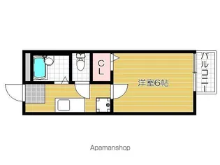 ソレーユ小野原【203号室号室】の間取り