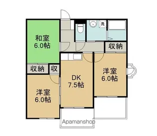 ルミエールヒルズ【2階】の間取り