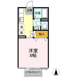 1Rの間取り画像