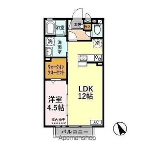 リビングタウン下新北町【2階】の間取り