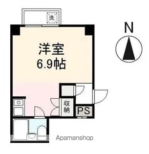 プチメゾン片原町【2階】の間取り
