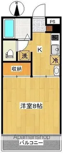 CALM VILLAGE 角五郎【111号室】の間取り