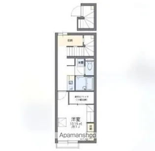 レオパレスマーブル神栖【2階】の間取り