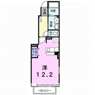 カルム サンリットA Ⅱ【1階】の間取り