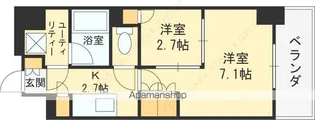 ウエリスアーバン守口【7階】の間取り