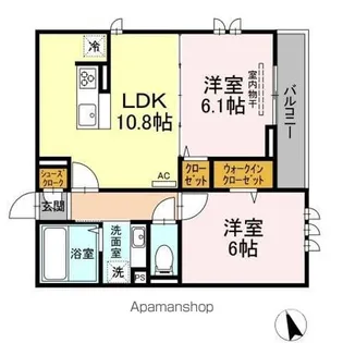 セジュール西台6【3階】の間取り