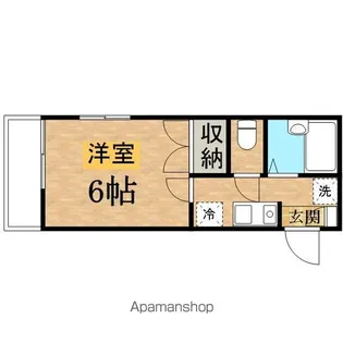 ヒルサイドコート【101号室】の間取り