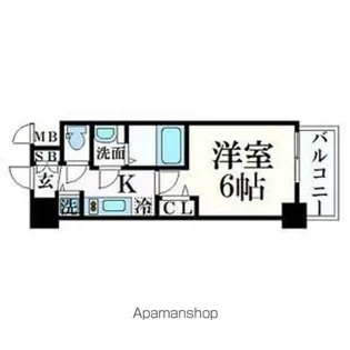 プレサンス心斎橋ブライト【11階】の間取り