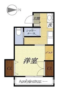 ベルメゾン浜松【201号室】の間取り