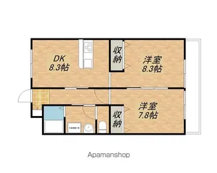 メゾン.ド HIRO【204号室】の間取り