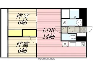 エスポアール香椎南【2階】の間取り