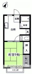 コーポ壱番館【103号室】の間取り